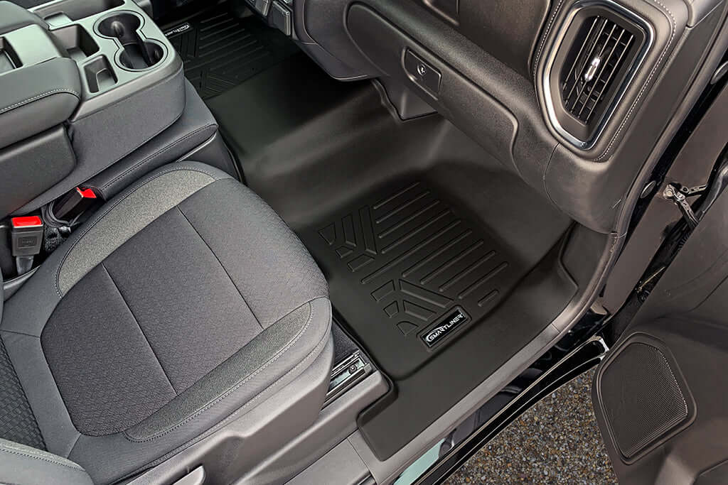 SMARTLINER Floor Liners for 2020-2026 Chevy Silverado 2500 HD | 3500 HD (Double Cab|Carpet|(1st Row Bench)|(OTH)|[No 2nd Row Storage]