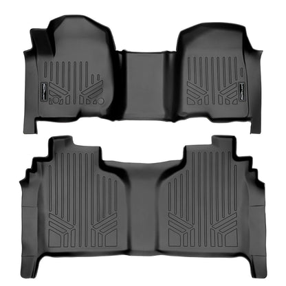 SMARTLINER Custom Fit Floor Liners Compatible With 2020-2025 Chevrolet Silverado 2500 HD | 3500 HD (Crew Cab|Carpeted Flooring|1st Row Bench Seat|With Over the Hump Coverage|with 2nd Row Underseat Storage)