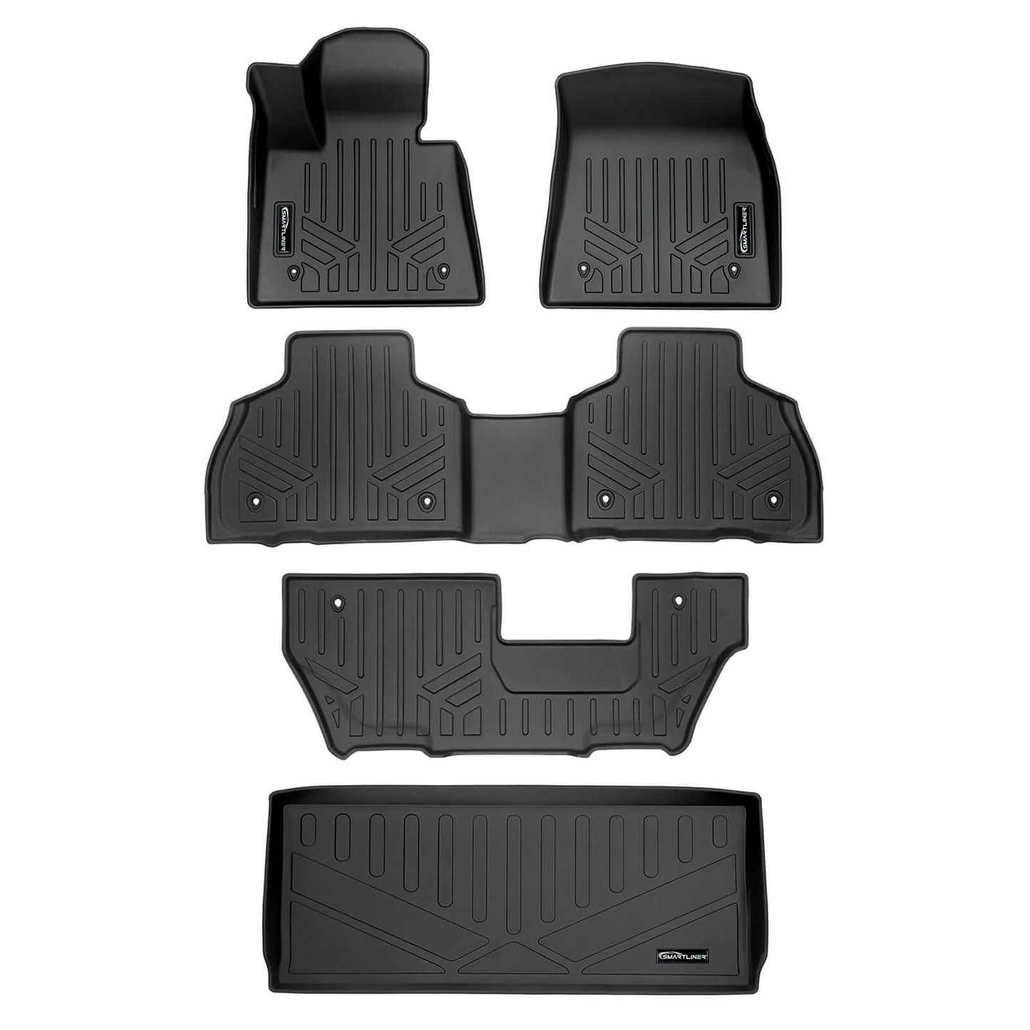 SMARTLINER Floor Liners for 2021-2025 BMW Alpina XB7 (2nd Row Bench)