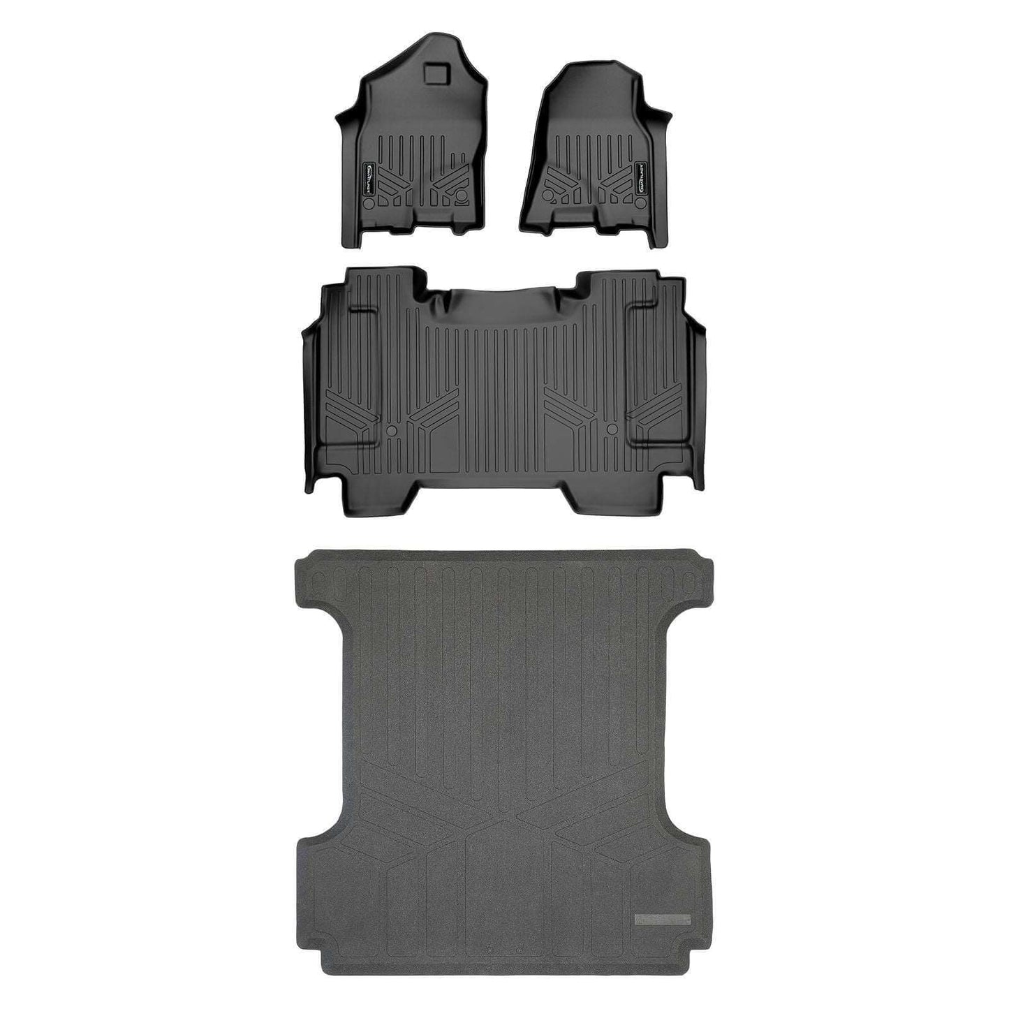 SmartCoverage™ Floor Liners For 2019 - 2024 Ram 1500 Crew Cab Vinyl without Rear Underseat Storage Box