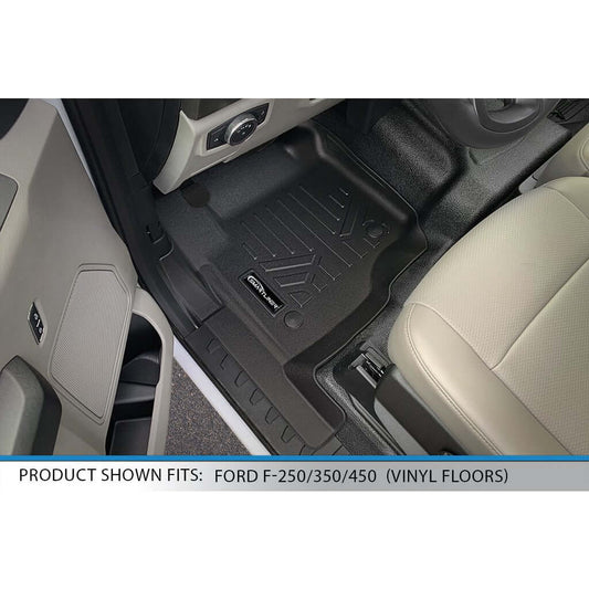 SMARTLINER Custom Fit Floor Liners For 2017-2022 SuperCrew with Vinyl Flooring and Bench Seat with rear underseat storage