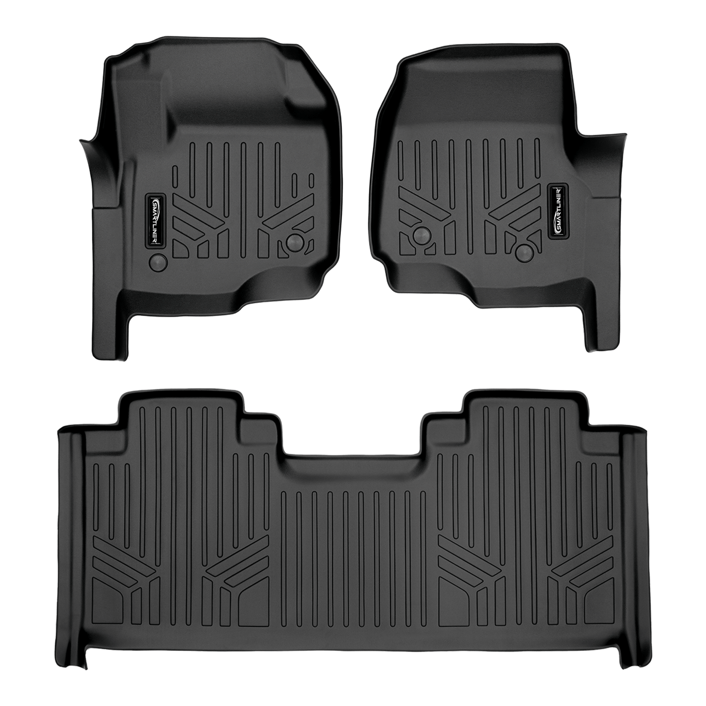 SMARTLINER Floor Liners for 2017-2026 SuperCab | Vinyl | & Bucket Seats