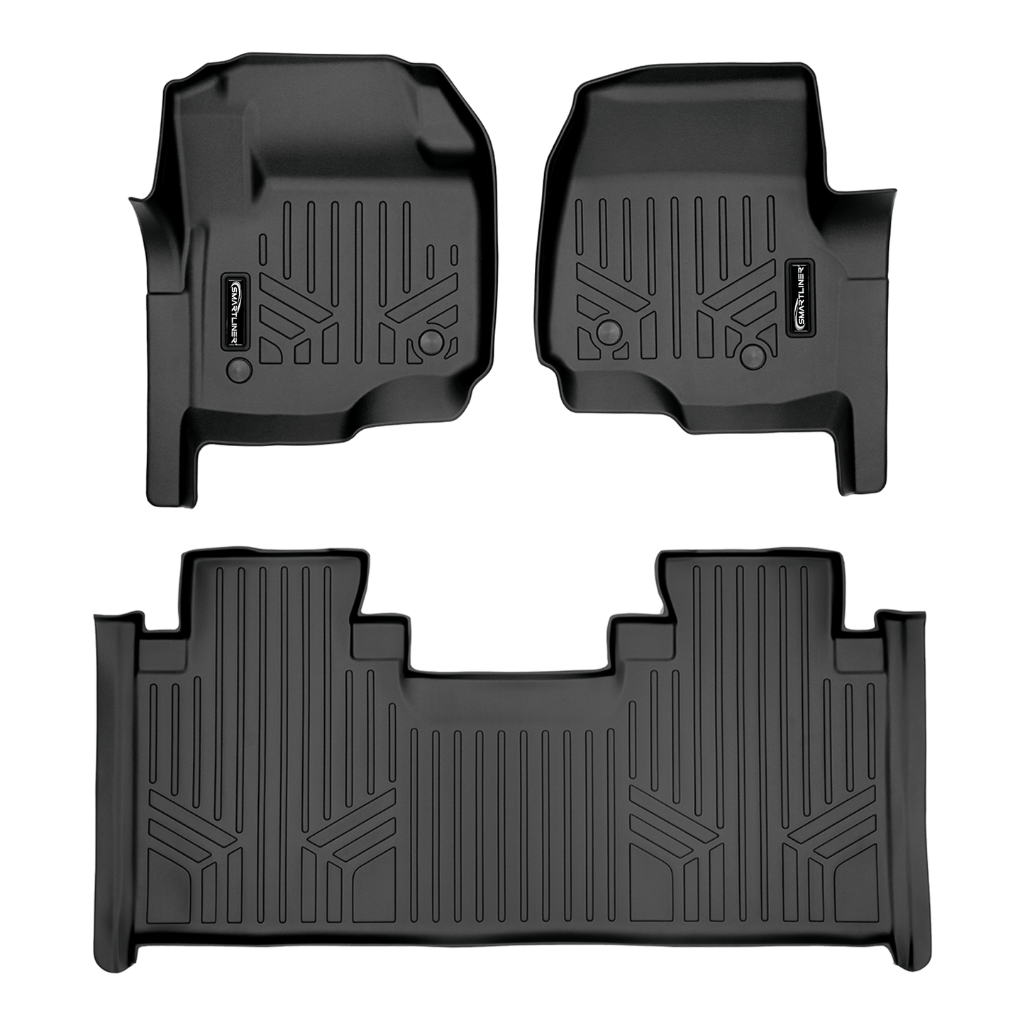 SMARTLINER Floor Liners for 2017-2026 Ford F-250|F-350 SuperCab (1st Row Bench) | Vinyl | No OTH