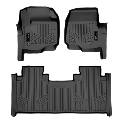 SMARTLINER Floor Liners for 2017-2026 Ford F-250|F-350 SuperCab (1st Row Bench) | Vinyl | No OTH