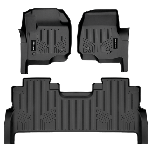 SMARTLINER Floor Liners for 2017-2026 Ford F-250/F-350 Super Crew Cab with Vinyl| (1st Row Bench)| (No OTH)| with Underseat Storage