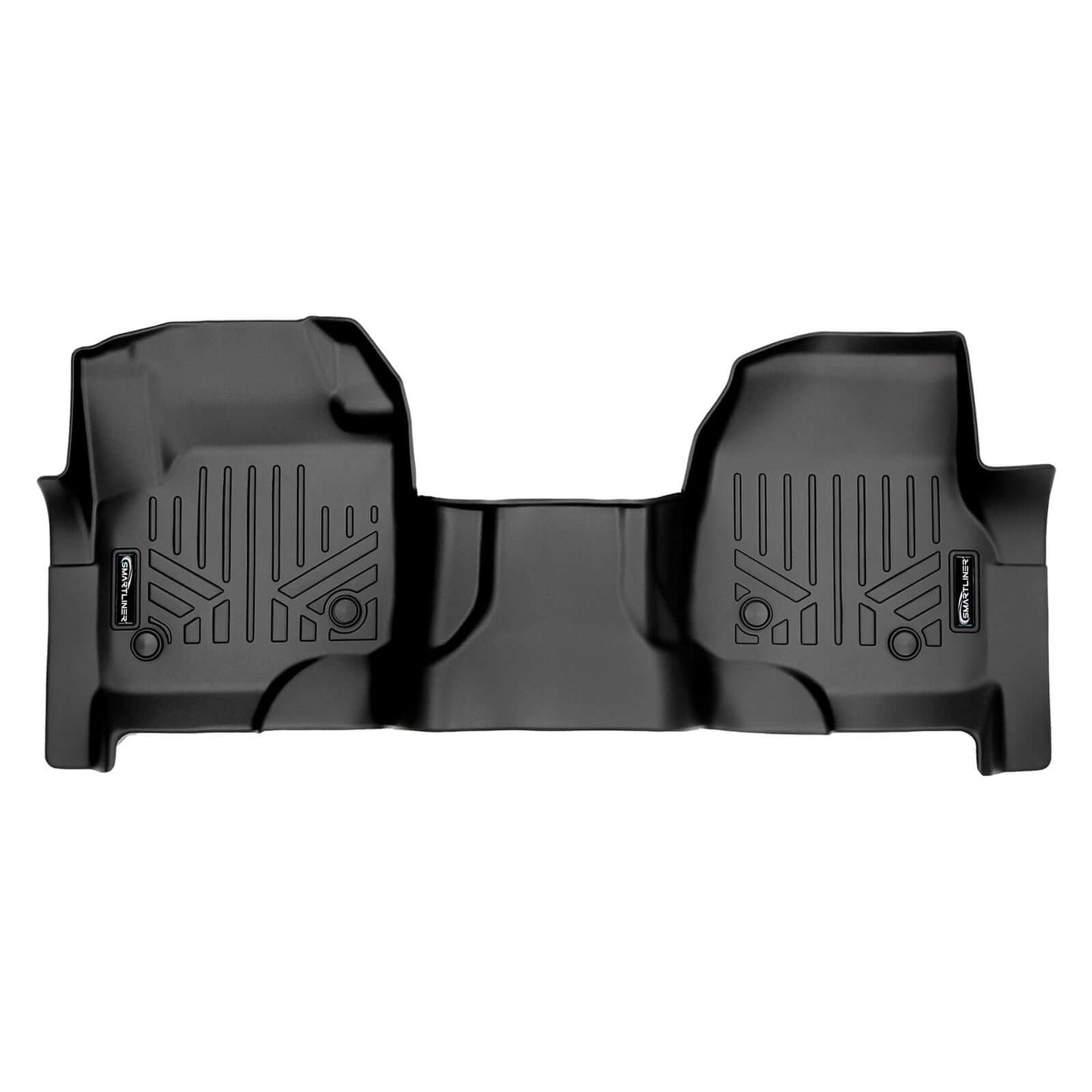 SMARTLINER Floor Liners for 2017-2026 SuperCab | Vinyl | 2nd Row Bench Seat with rear underseat storage