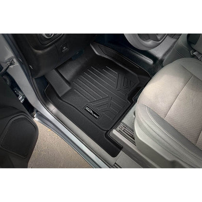 SmartCoverage™ Floor Liners For 2019-2026 Chevy Silverado 1500 Crew Cab (1st Row Bench) (No OTH) | Vinyl | [No 2nd Row Storage]