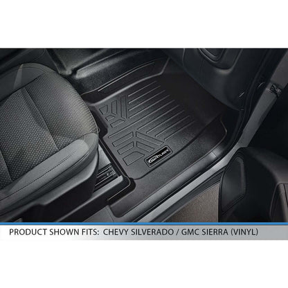 SmartCoverage™ Floor Liners For 2019-2026 Silverado/Sierra 1500 Crew Cab (1st Row Bucket) & Vinyl