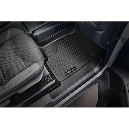 SmartCoverage™ Floor Liners For 2019-2026 Chevy Silverado 1500 Crew Cab | Vinyl | (1st Row Bucket) [2nd Row Storage]