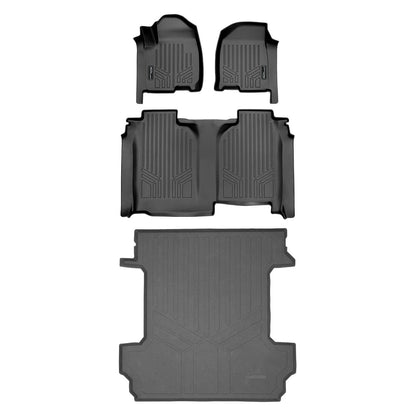 SmartCoverage™ Floor Liners For 2019-2026 Chevy Silverado 1500 Crew Cab (1st Row Bucket) | Vinyl | [No 2nd Row Storage]