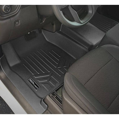 SMARTLINER Custom Fit Floor Liners For 2019-2026 GMC Sierra 1500 Double Cab With 1st Row Bench Seat (With OTH Coverage) & Vinyl Flooring