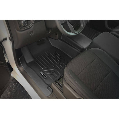 SmartCoverage™ Floor Liners For 2019-2026 Chevy Silverado 1500 Crew Cab (1st Row Bench) (OTH Coverage) | Vinyl | [2nd Row Storage]