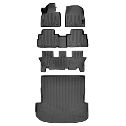SMARTLINER Floor Liners for 2020-2025 Hyundai Palisade (2nd Row Bucket) and No In Between Coverage