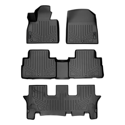SMARTLINER Floor Liners for 2020-2025 Hyundai Palisade (2nd Row Bucket) With Center Console