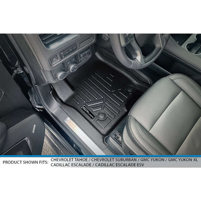 SMARTLINER Floor Liners for 2021-2025 Chevrolet Tahoe/GMC Yukon (2nd Row Bench)