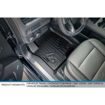 SMARTLINER Floor Liners for 2021-2025 Chevrolet Tahoe/GMC Yukon (2nd Row Bench)
