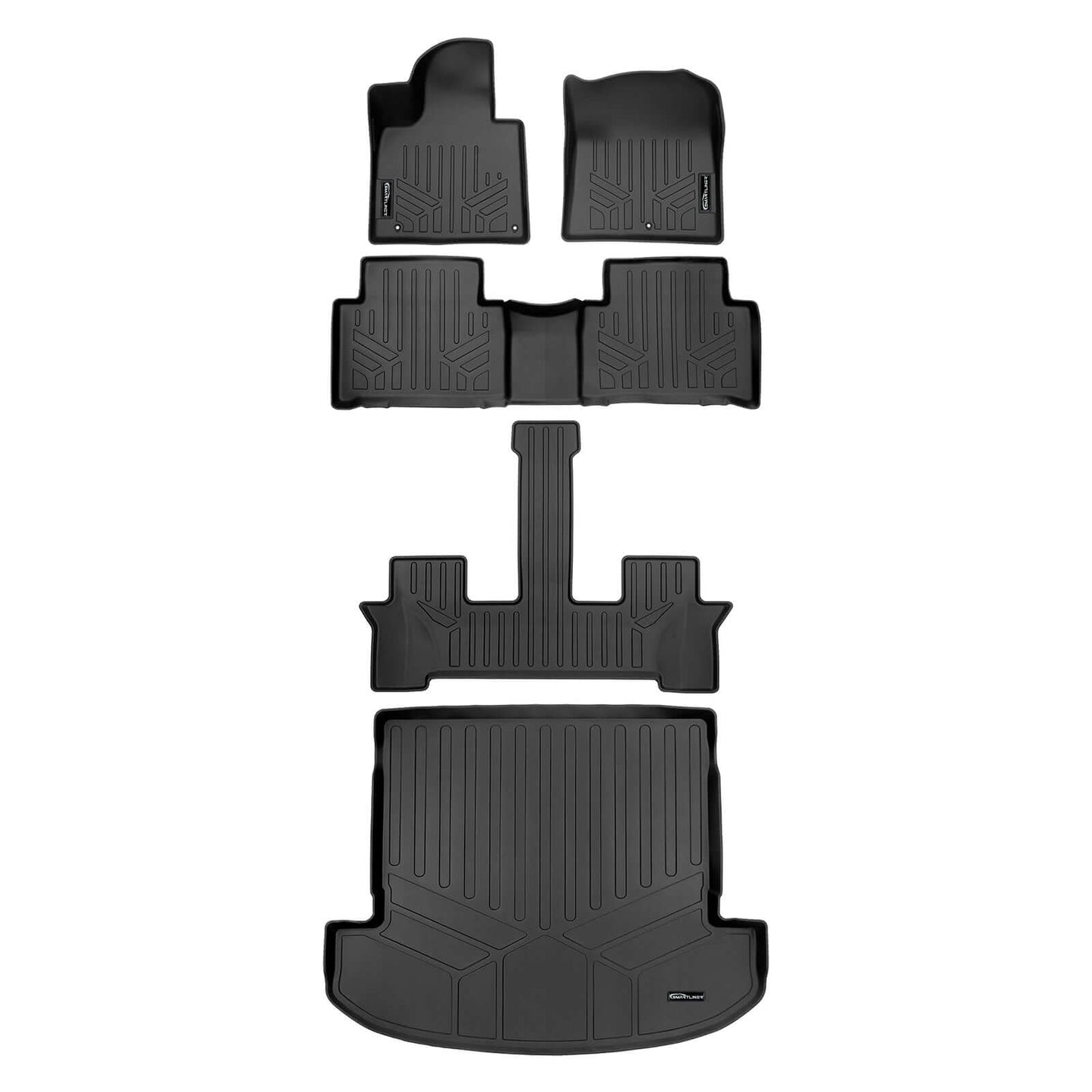 SMARTLINER Custom Fit Floor Liners For 2021-2026 Kia Sorento (with 2nd Row Bucket Seats)