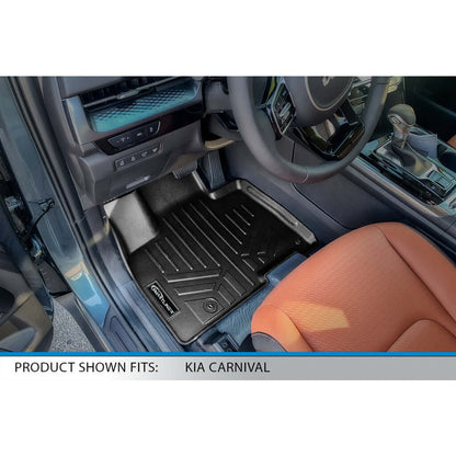 SMARTLINER Floor Liners for 2022-2026 Kia Carnival (7 Passenger Models Without 2nd Row VIP Seats)