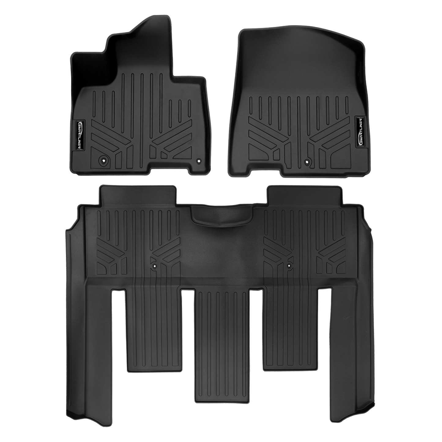 SMARTLINER Floor Liners for 2022-2026 Kia Carnival (7 Passenger Models With 2nd Row VIP Seats)