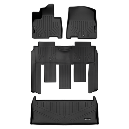SMARTLINER Floor Liners for 2022-2026 Kia Carnival (7 Passenger Models With 2nd Row VIP Seats)