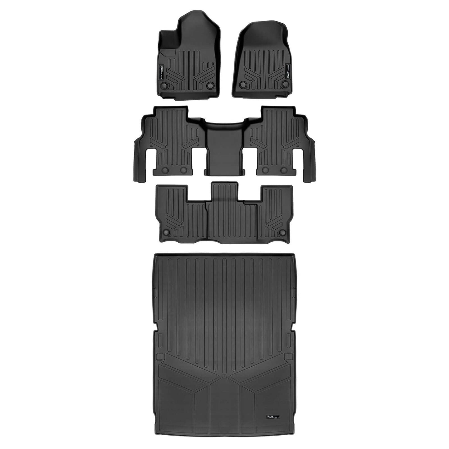 SMARTLINER Floor Liners for 2023-2025 Jeep Wagoneer L (8 Passenger Model)
