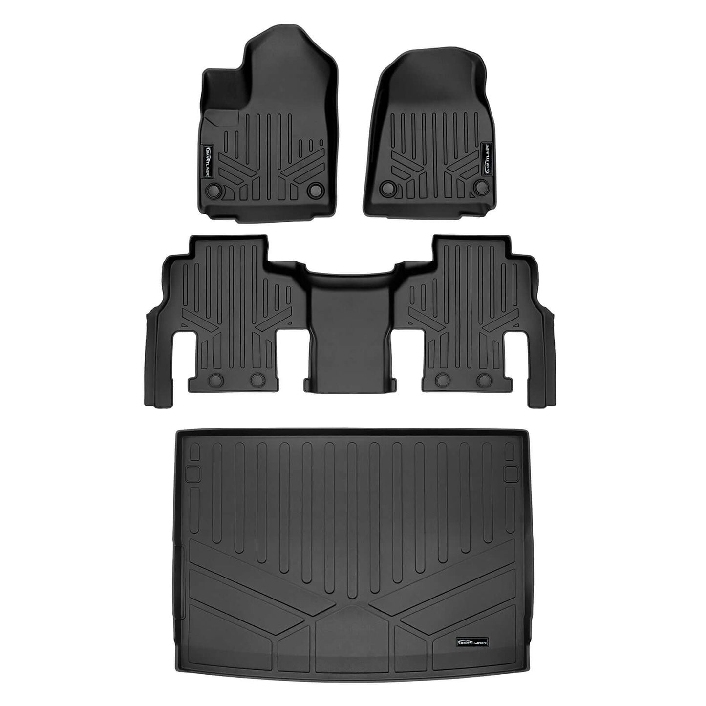 SMARTLINER Floor Liners for 2023-2025 Jeep Wagoneer L (8 Passenger Model)