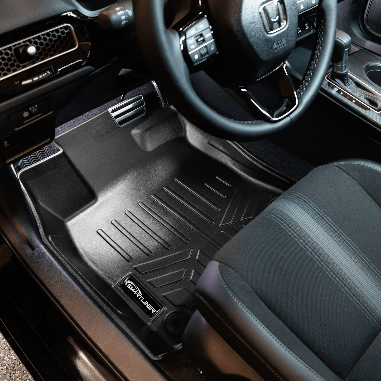 SMARTLINER Floor Liners for 2022-2026 Honda Civic Sedan with 2nd Row USB Ports