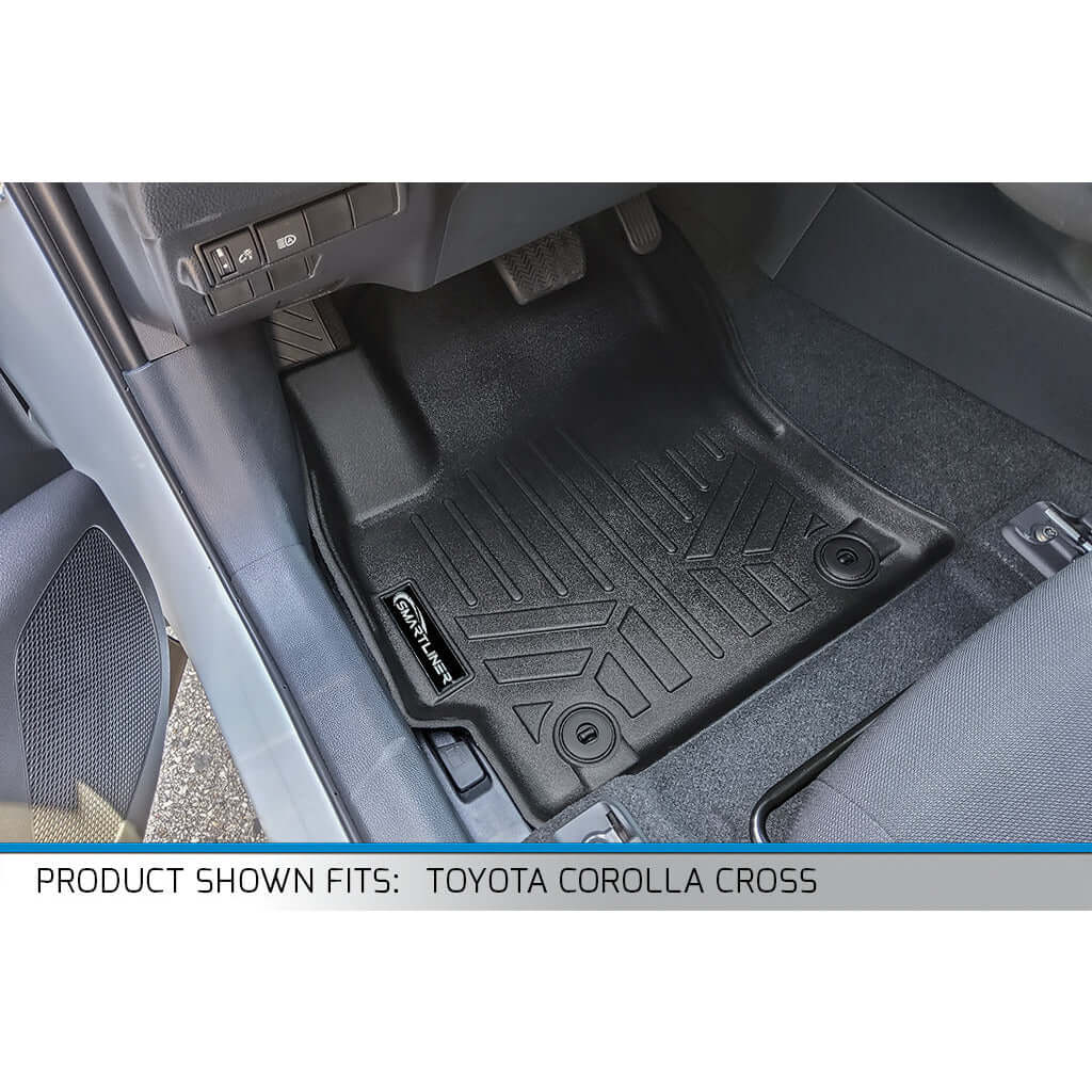 SMARTLINER Floor Liners for 2022-2026 Toyota Corolla Cross (Fits FWD)