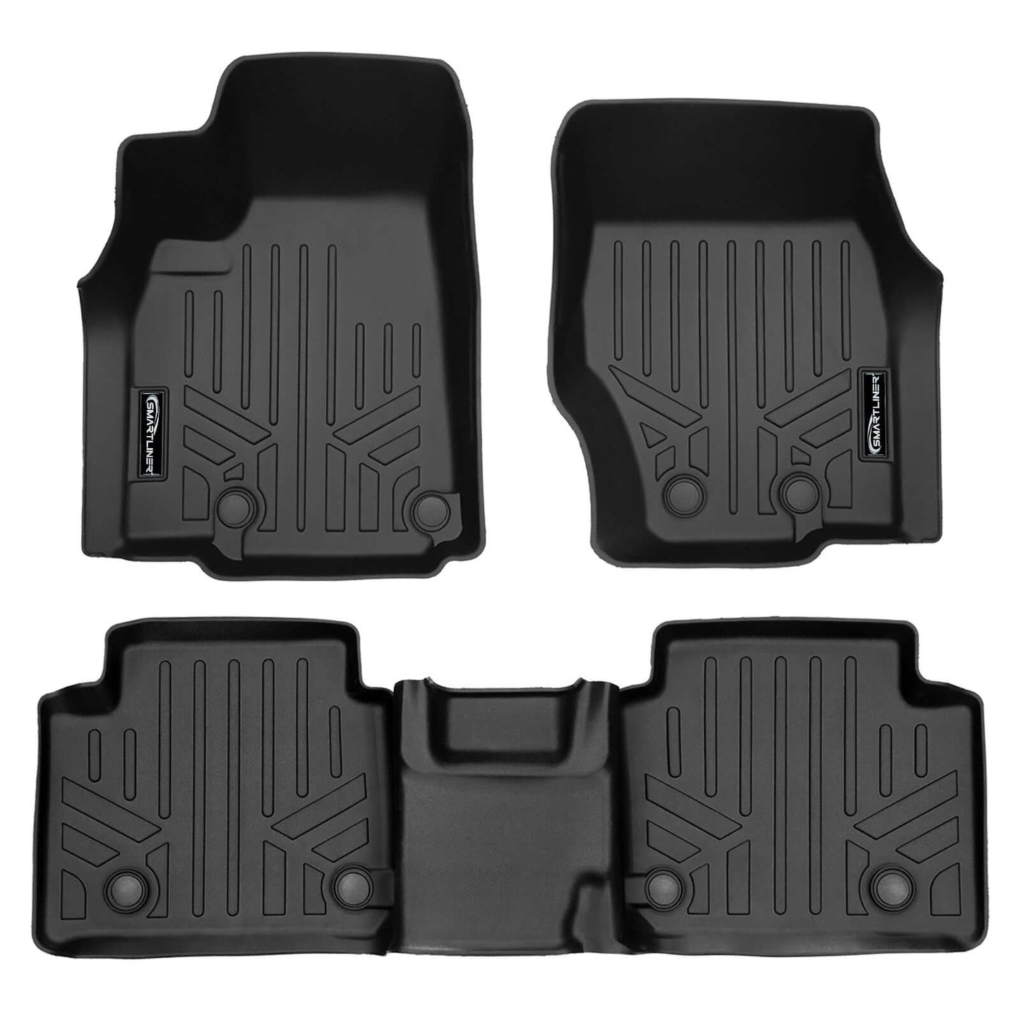 SMARTLINER Floor Liners for 2021-2026 Jeep Grand Cherokee L w/ 2nd Row Bench Seat (No subwoofer)
