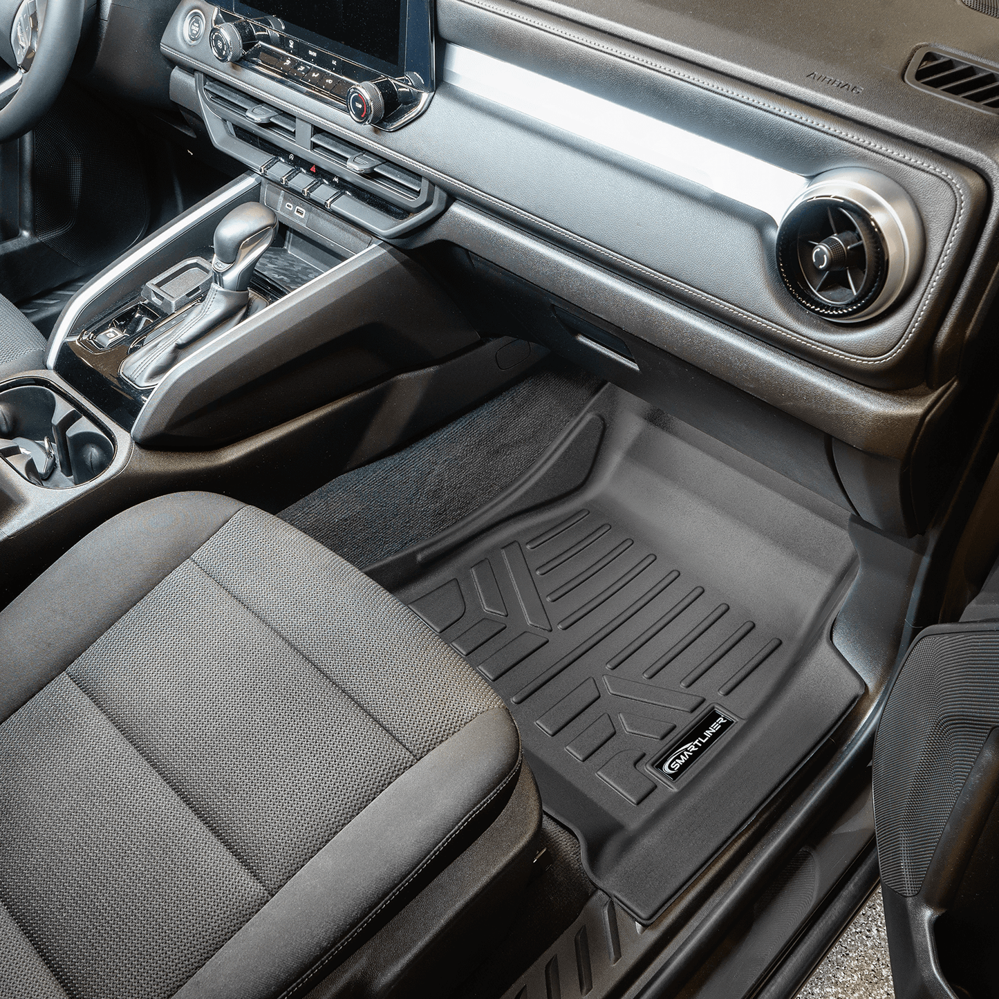 SMARTLINER Custom Fit Floor Liners For 2023-2025 GMC Canyon (Only Fits Crew Cabs with Carpeted Flooring)