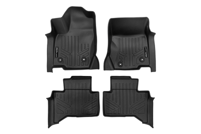 SMARTLINER Custom Fit All Weather Protection Floor Mat Liner Set Compatible With 2024-2025 Toyota Land Cruiser