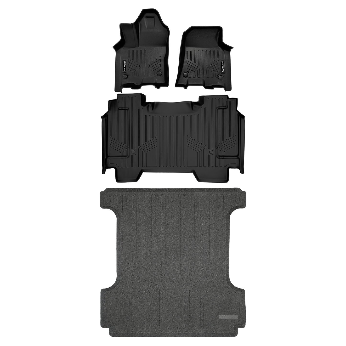 SmartCoverage™ Floor Liners For 2025-2026 Ram 1500 Crew Cab without Rear Underseat Storage Box