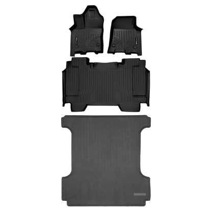 SmartCoverage™ Floor Liners For 2025-2026 Ram 1500 Crew Cab without Rear Underseat Storage Box (Bucket Seats)