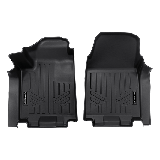 SMARTLINER Floor Liners for 2024 Chevy Silverado EV Fits Vinyl floor Bucket Seat models, 3WR (Work Truck Trim)