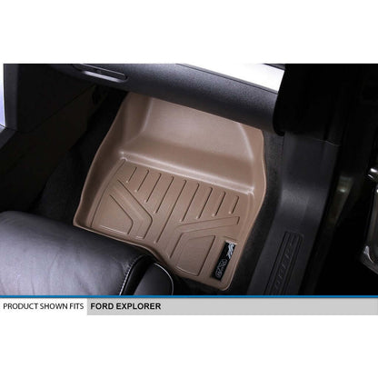 SMARTLINER Custom Fit Floor Liners For 2011-2014 Ford Explorer (with 2nd Row Center Console)