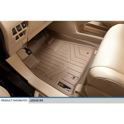 SMARTLINER Custom Fit Floor Liners For 2013-2015 Lexus RX (First Row Twist type Rings)