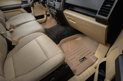 SMARTLINER Floor Liners for 2022-2025 Ford F-150 Lightning 2nd Row Bench seat without under seat fold-flat storage