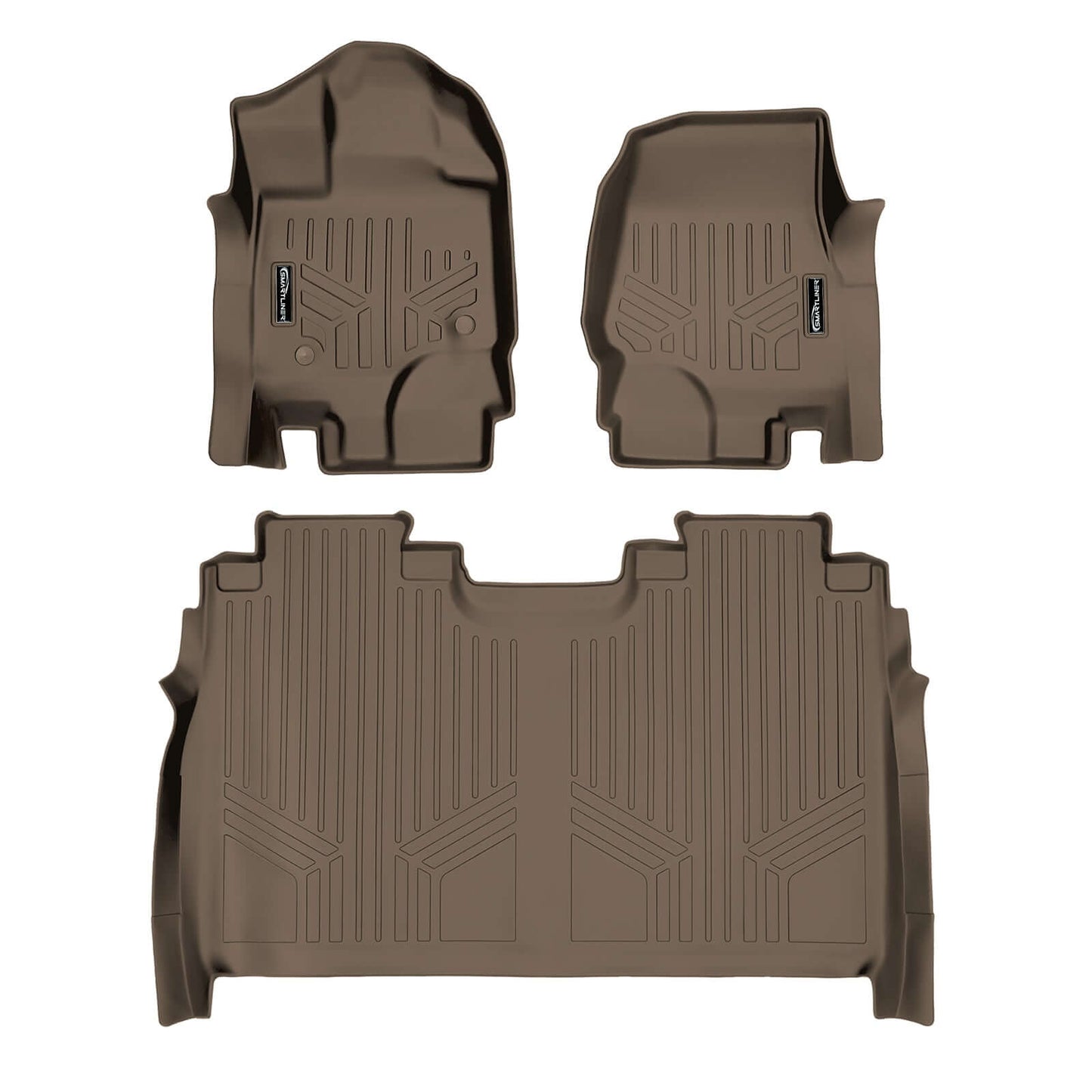 SmartCoverage™ Floor Liners For 2015-2026 Ford F-150 SuperCrew Cab (1st Row Bucket) (Vinyl)
