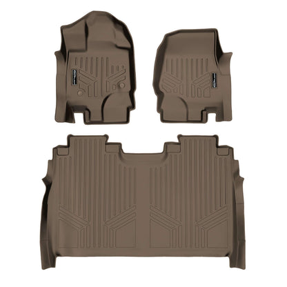 SMARTLINER Floor Liners for 2022-2025 Ford F-150 Lightning Only fits with 2nd Row Bucket seats without under seat fold-flat storage