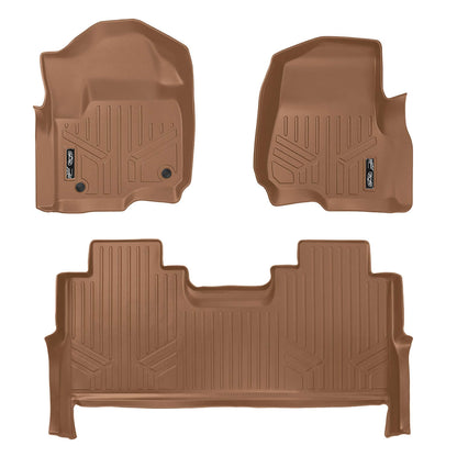 SMARTLINER Floor Liners for 2017-2026 Ford F-250/F-350 Super Duty Crew Cab (1st Row Bucket)