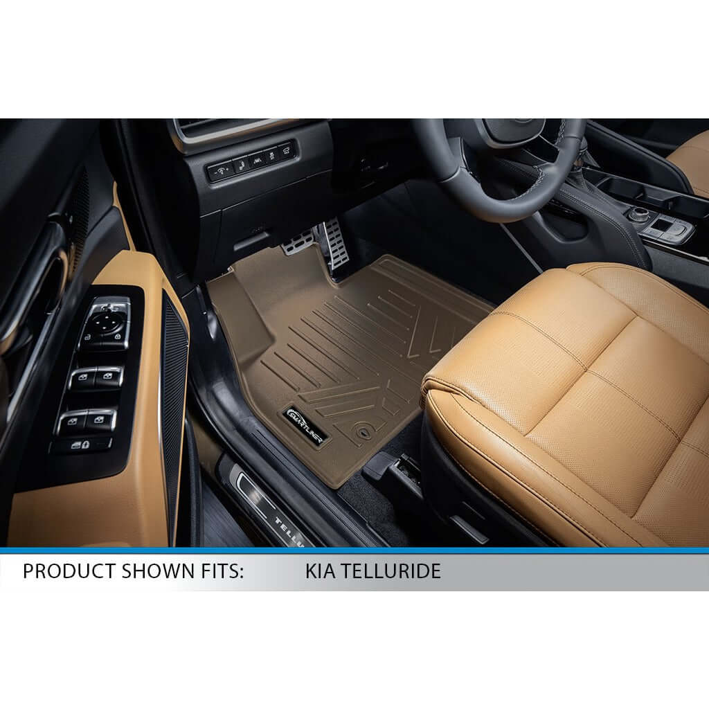 SMARTLINER Floor Liners for 2020-2025 Kia Telluride (2nd Row Bucket) with in between Coverage