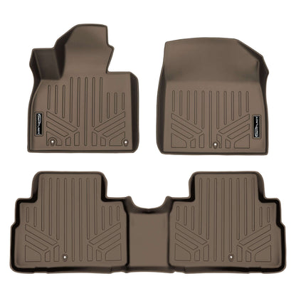 SMARTLINER Custom Fit Floor Liners For 2020-2025 Kia Telluride with 2nd Row Bucket Seats No Center Console and No In Between Coverage