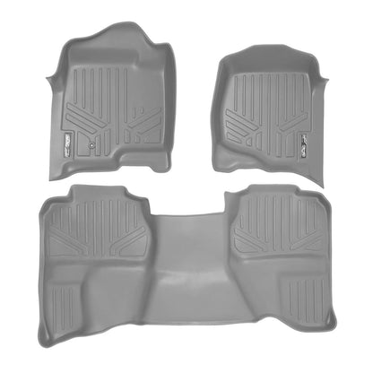 SMARTLINER Custom Fit Floor Liners For 2007-2013 Silverado/Sierra 1500/2500/3500 HD Extended Cab
