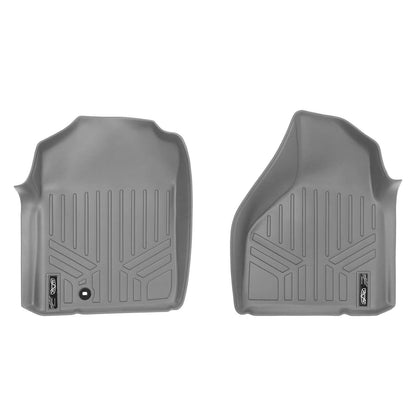 SMARTLINER Floor Liners for 2002-2008 Dodge Ram 1500 Quad Cab / 2003-2009 Ram 2500/3500 Quad Cab Bench seat With OTH Coverage