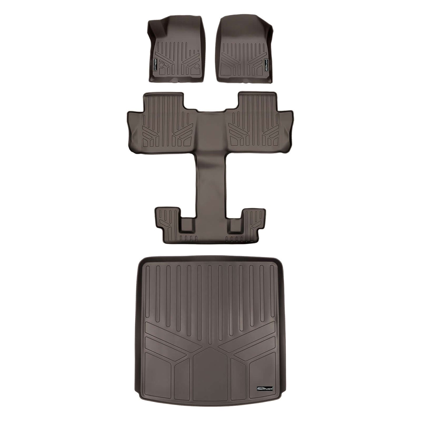 SMARTLINER Custom Fit Floor Liners For Black for 2020-2025 Cadillac XT6