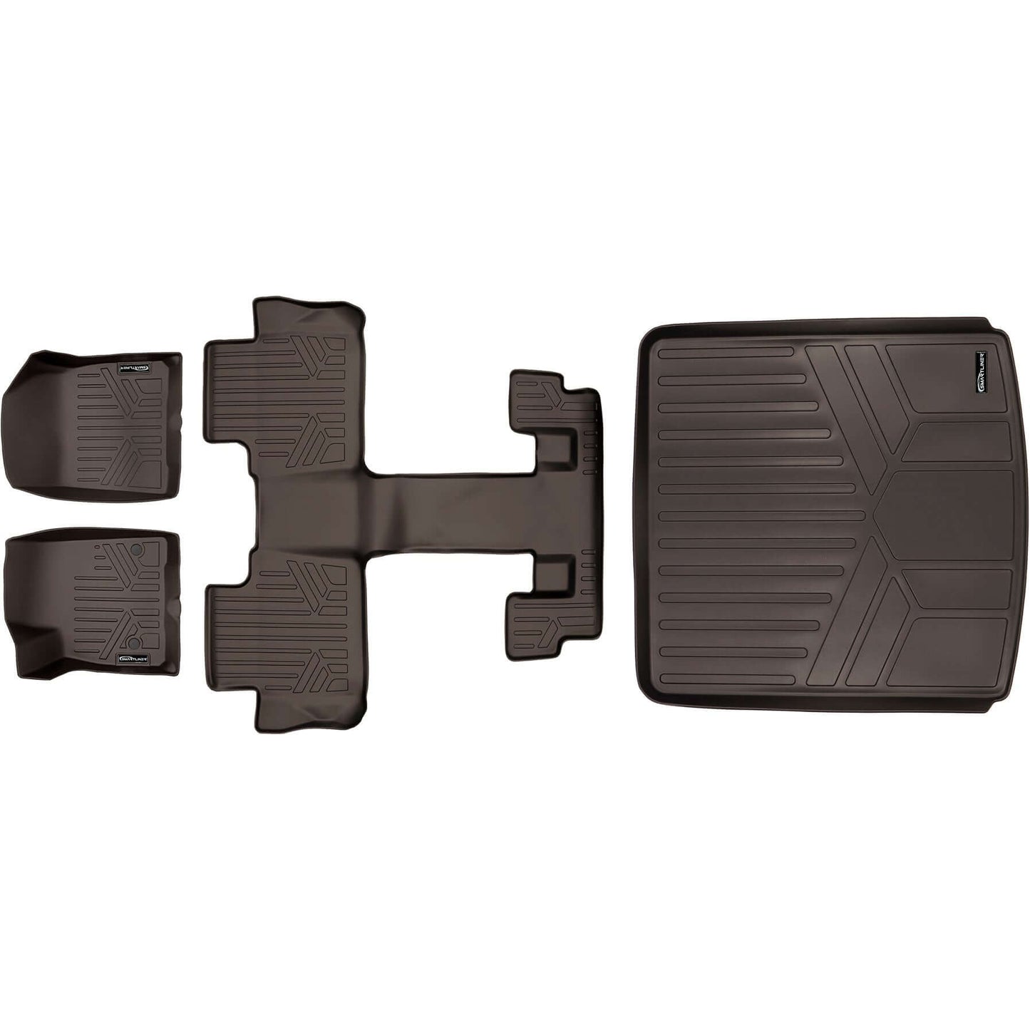 SMARTLINER Floor Liners for 2017-2023 GMC Acadia (2nd Row Bucket)