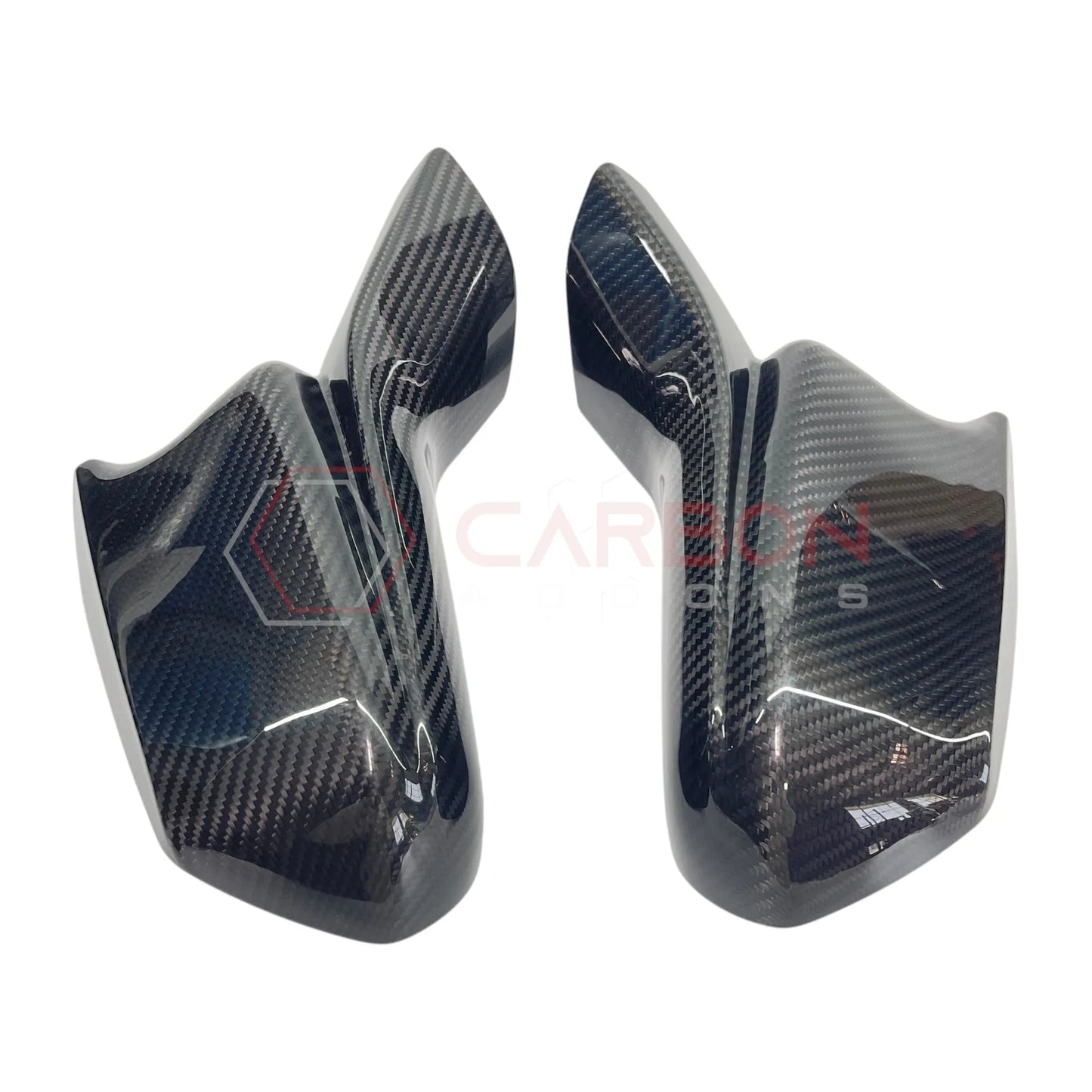2016-2024 Camaro Real Carbon Fiber M Style Mirror Covers - With Winglet