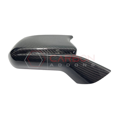 2016-2024 Camaro Real Carbon Fiber M Style Mirror Covers - With Winglet