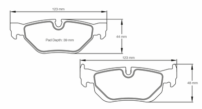 PAGID Racing Pagid E90 BMW 320i - 330i Rear Brake Pads 8035-RSL29