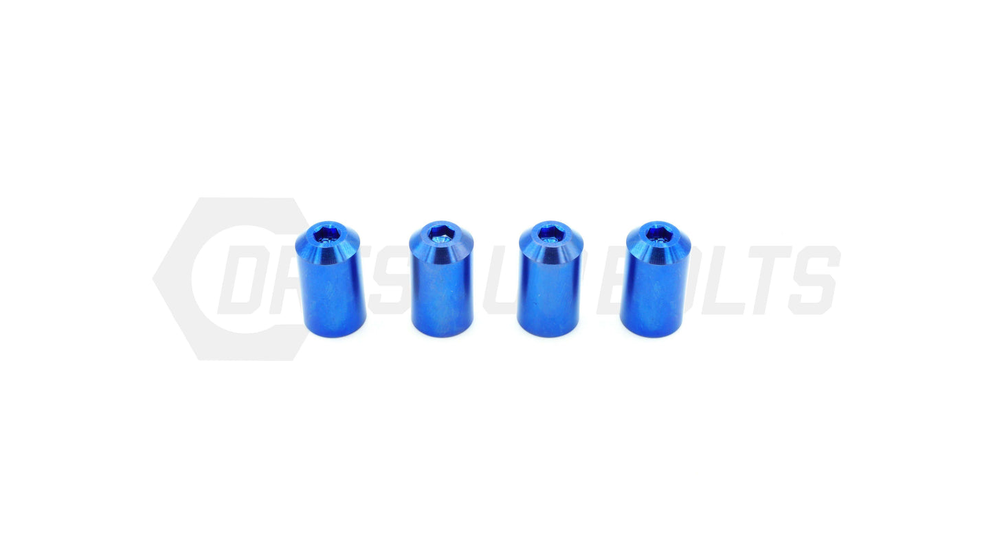 Dress Up Bolts Bullet Titanium Valve Stem Caps - Set of 4